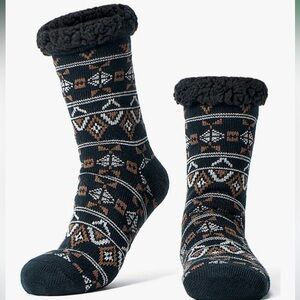 ❣️5|$25❣️Cozy Black and Brown Patterned Casual Socks